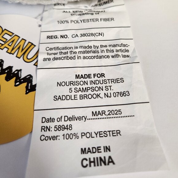 Peanuts Snoopy Surfing Pillow 14x15 Decorative Pictorial Sherpa Soft New - Picture 4 of 5